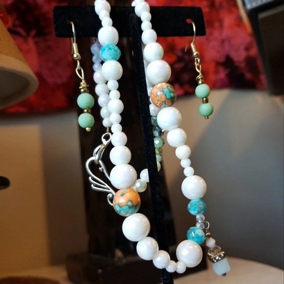 Swarovskis Jewelry Set Owlheart Inc repurposed vintage beads - Picture 10 of 12